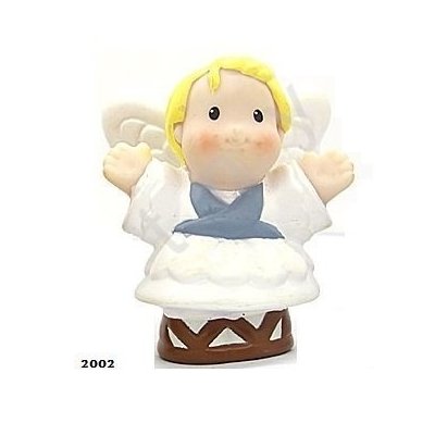 fisher price little people christmas bible nativity lil sheperds replacement figure angel blue sash 2002   